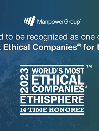 ManpowerGroup Named One  of the World's Most Ethical Companies for the 14th Time