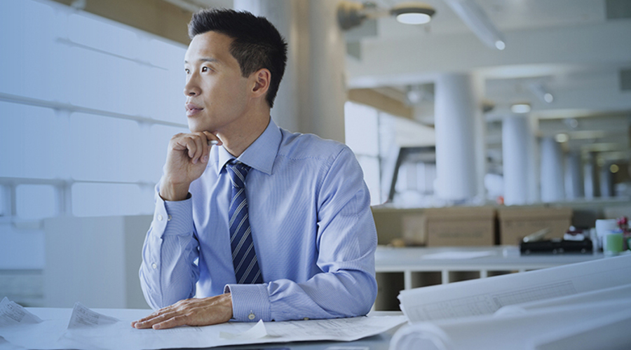 All Office Man Thinker Bluewash Rgb 150